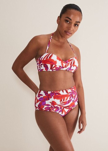 Phase Eight Leaf Print Swimwear Orange Canada | GXTZIP-943